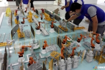 汽車產(chǎn)線沙盤模型?，奇瑞捷豹路虎總體模型?，寧波萬華展示模型